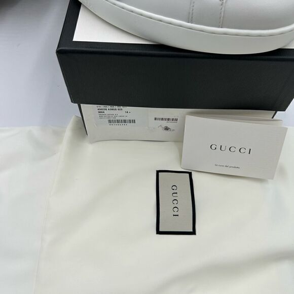 Men’s Gucci ace snake embroidered leather sneakers size 14.5 made in Italy - Picture 5 of 10